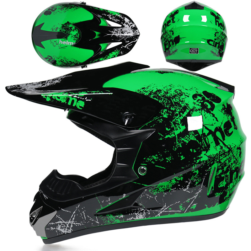 ATV kinder Crosshelm Dirt Bike Off-Road Riders Winter-Sicherheitshelm mit Sonnenbrille fullface helm kinder